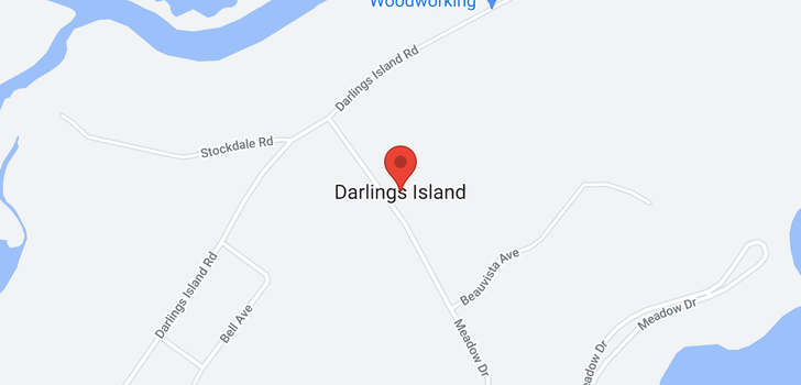 map of 232 Darlings Island Road